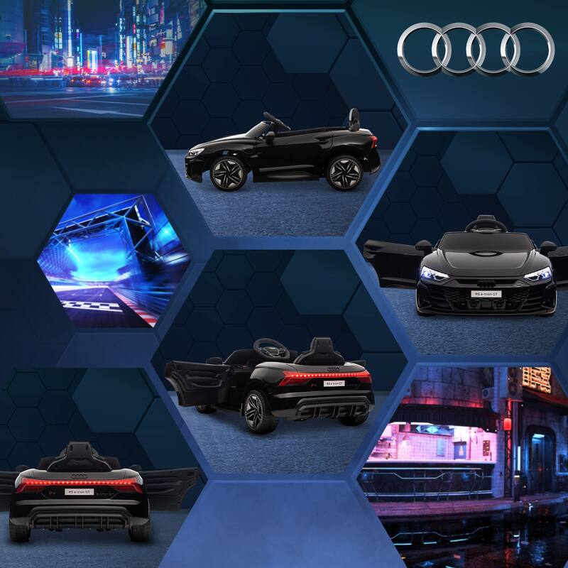 Aosom Kids Ride on Car, 12V Licensed Audi RS E-tron GT 3.1 MPH Electric Car for Kids