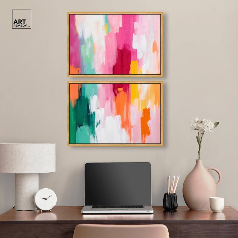 Playful Palette III Canvas Set of 2 by Art Remedy