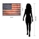 preview thumbnail 16 of 26, American Flag Print on Solid Fir Wood Plank Wall Art