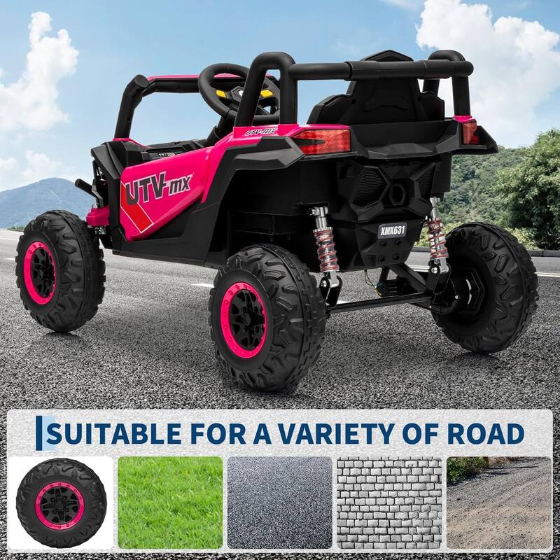 12V Kids Ride On Car,UTV Truck with Remote Control,Electric Vehicle with 4 Spring Suspension