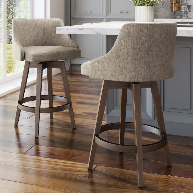 Amisco Nolan Swivel Counter and Bar Stool