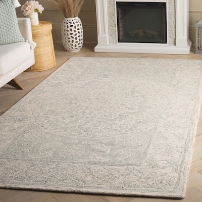 SAFAVIEH Handmade Micro-Loop Orhideea Transitional Wool Rug