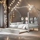 preview thumbnail 6 of 11, Wooden Full Size House Bed with Trundle and Shelf for Kids