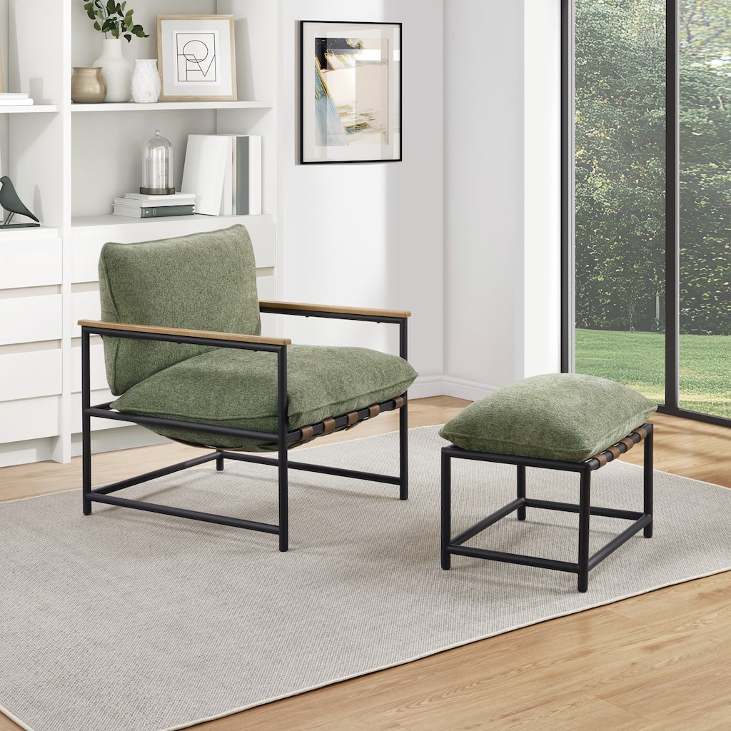 Sanders Chair & Ottoman