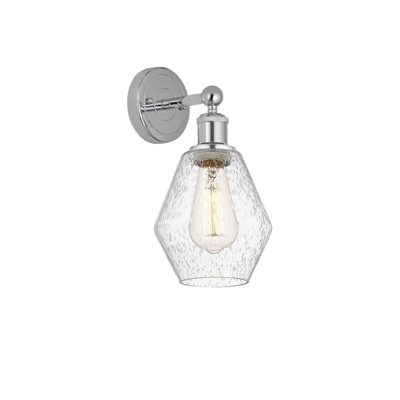 Innovations Lighting 616-1W-12-6 Cindyrella Sconce Cindyrella 12" Tall - Polished Chrome / Seedy
