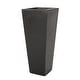 preview thumbnail 3 of 20, Ella Outdoor Modern Cast Stone Planter by Christopher Knight Home