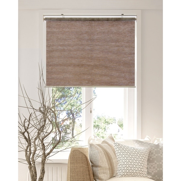 CHICOLOGY Privacy & Natural Woven Snap-N'-Glide Cordless Roller Shades. Opens flyout.