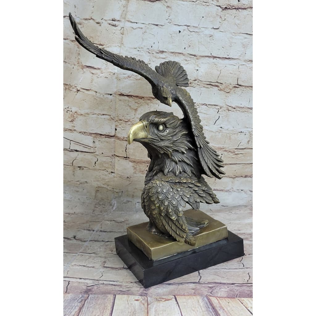 Large American Bald Eagle Hot Cast Bronze Sculpture Figurine Figure Statue Deal