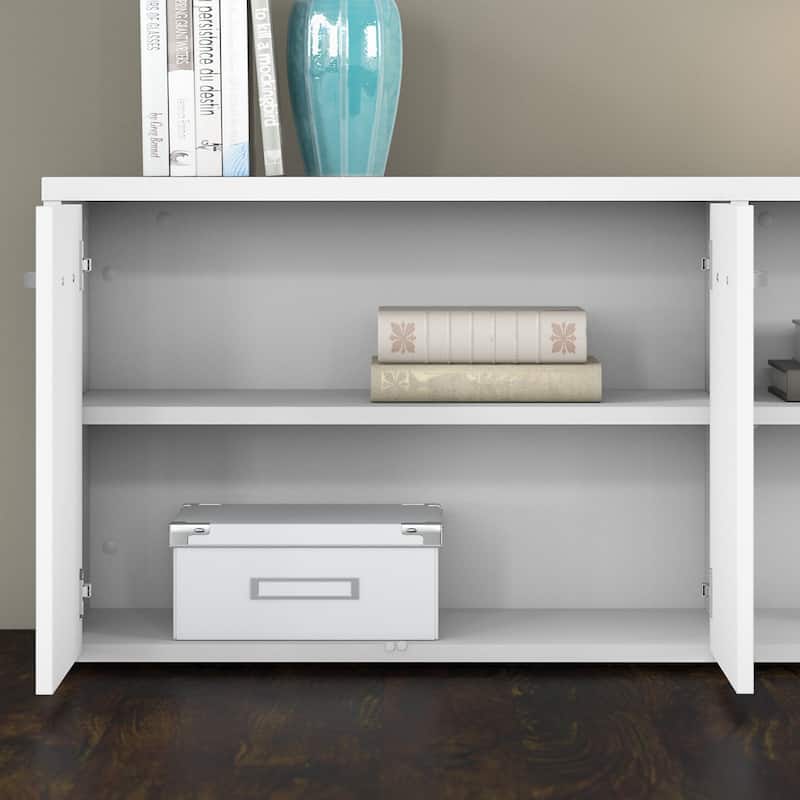 Studio C Low Storage Cabinet with Doors by Bush Business Furniture