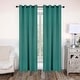 preview thumbnail 116 of 129, Superior Solid Machine Washable Room Darkening Grommet Curtains, Set of 2 52" x 120" - Teal