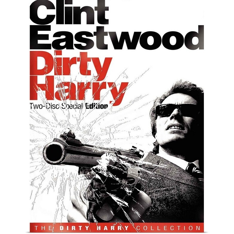 Dirty Harry 1971 Classic Movie Poster HD Canvas Art Print 12 16 20 24" Sizes 