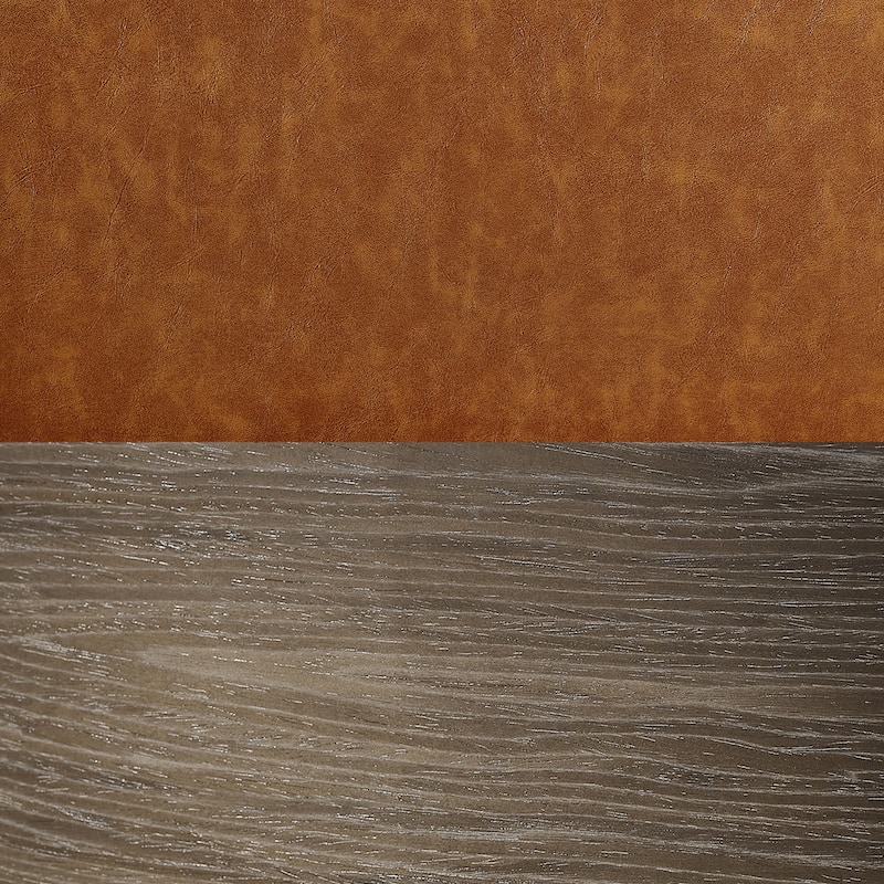 Art Leon Mid-century Faux Leather Swivel Bentwood Dining Chair