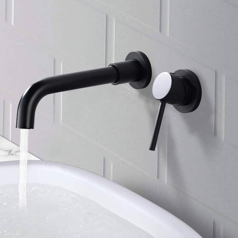 Vanityfair Wall Mount Single Handle Bathroom Sink Faucet