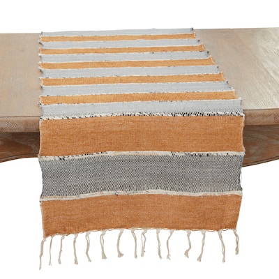 Boho Chic Fringe-Edged Table Runner - 16"x72"