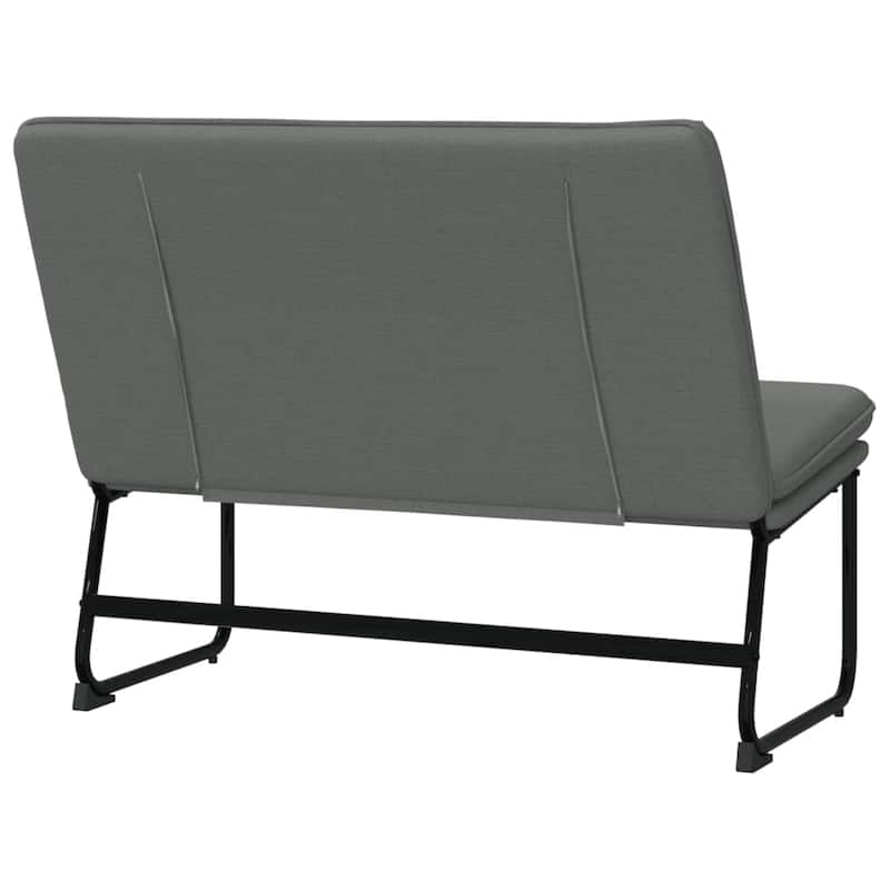 vidaXL Bench Dark Gray 39.4"x29.5"x29.9" Fabric - 39.4" x 29.5" x 29.9"