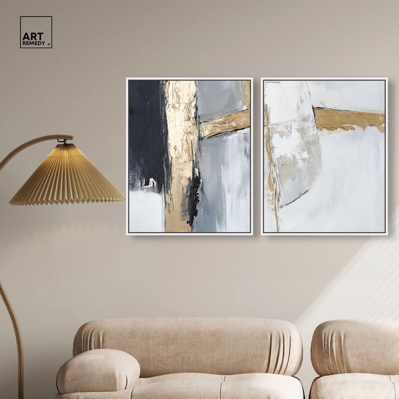 Cracks of Creation II Canvas Set of 2 by Art Remedy