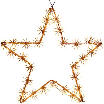 Christmas 3 ft. Star with White LED Cluster Lights