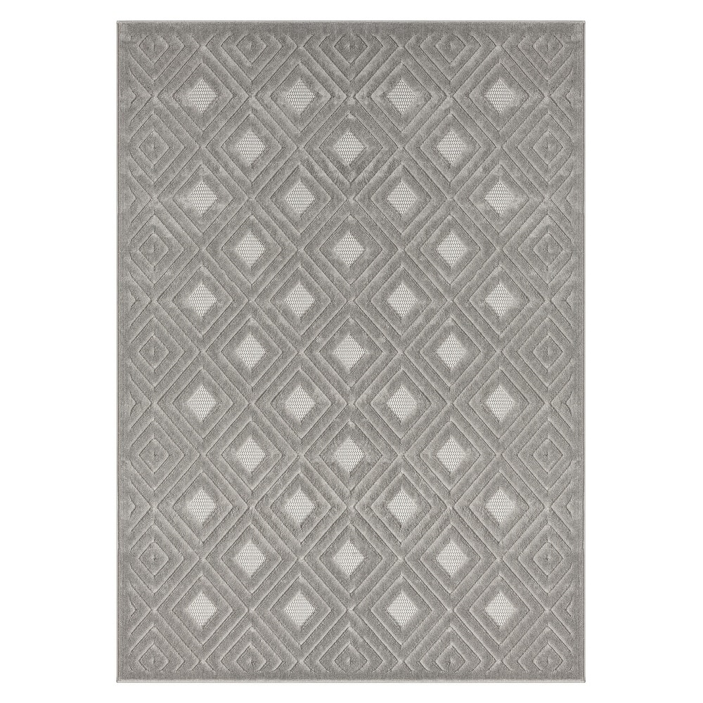 Sevita Modern Diamond Indoor/Outdoor Area Rug