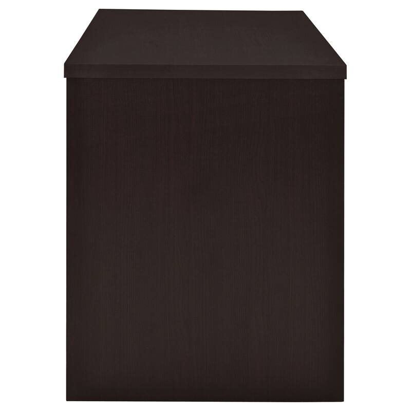 Bohemian Bliss Desk with Cabinet - Cappuccino Office Computer Writing Workstation - 29.5" H x 47.25" W