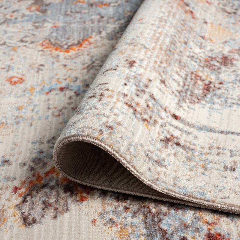 Sky/Vintage Earth Transitional Area Rug