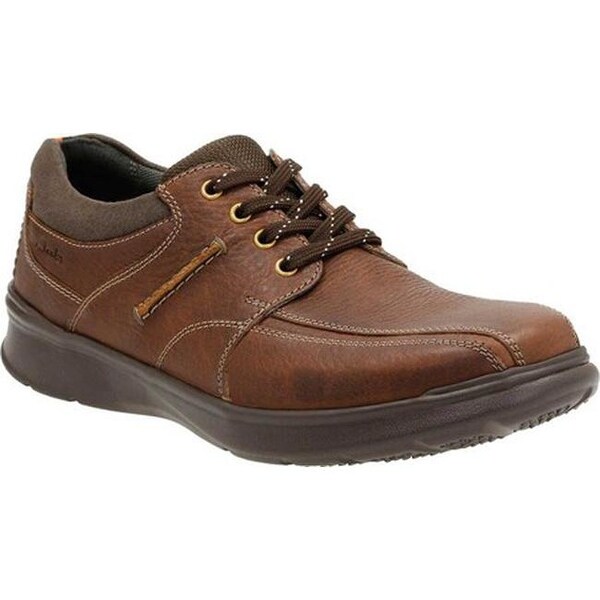 Shop Clarks Men's Cotrell Walk Bicycle Toe Shoe Tobacco Leather - On ...