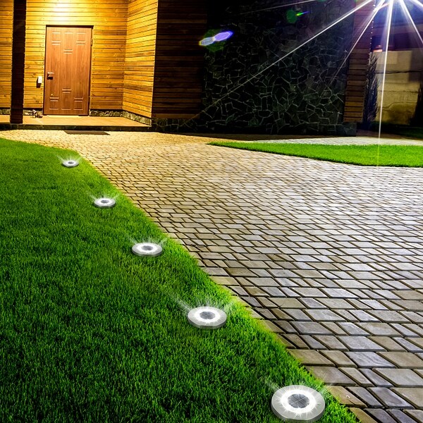 Garden disk lights top
