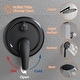 preview thumbnail 26 of 28, Wall Mount Tub Shower Faucet With Hand Shower Rainfall Shower System Set With Tub Spout Pressure Balance 10 Inch Shower Head Set