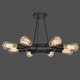 preview thumbnail 5 of 5, Dakota 8 Light Bronze Ceiling Mount - 15.25'' W x 12'' H