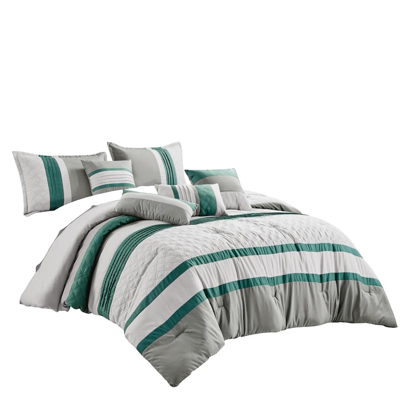 HUDEL Luxury 7 Piece Comforter Set