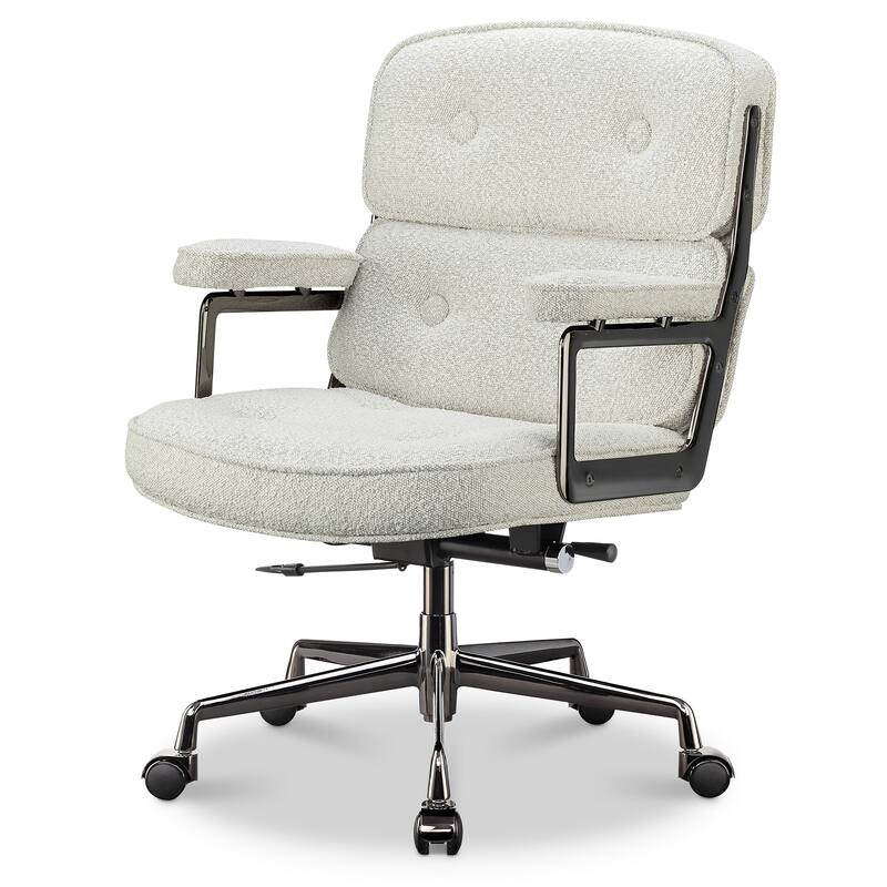 Lobby Chair with Lumbar Support Ergonomic Mid-Back Executive Chair