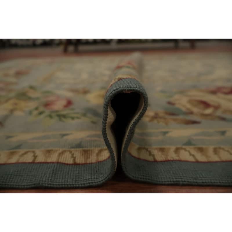 Hand Woven Oriental 100% Wool Carpet Traditional Floral Green Tabatabaei Area Rug - 7' 5'' X 4' 7''