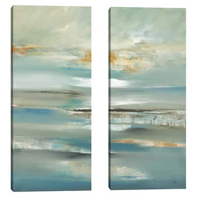 By the Water III Part A, B by Lisa Ridgers Canvas Art Prints