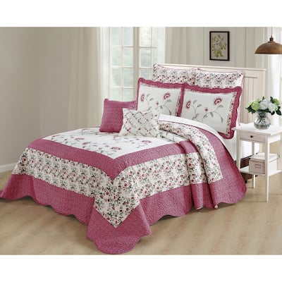 Serenta Oversized Saigon 7 Piece Bedspread Set, Queen and King