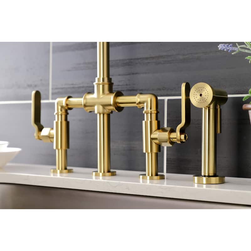 Kingston Brass Whitaker Bridge Kitchen Faucet