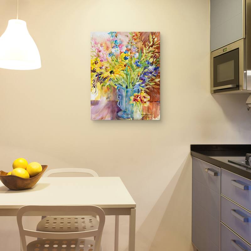 Blue Vase by Annelein Beukenkamp Canvas Art Print