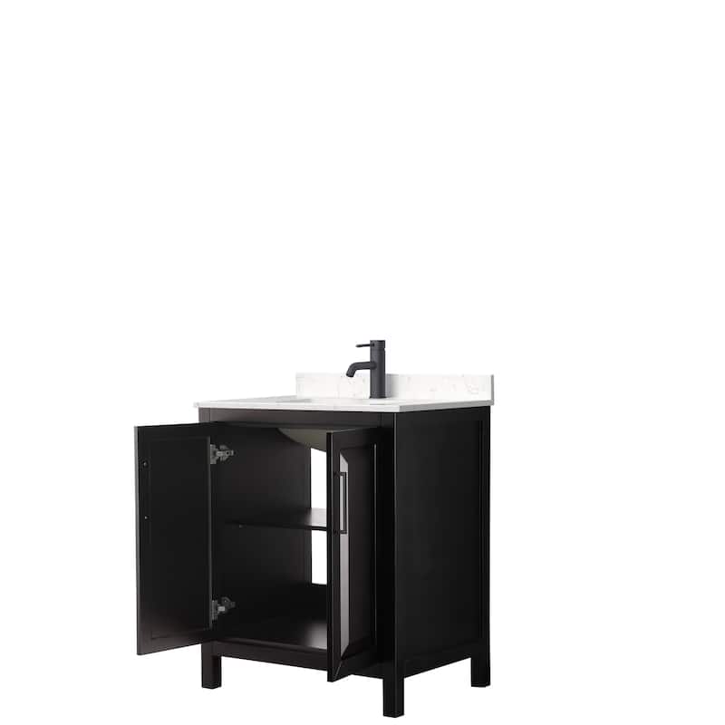 Daria 30 Inch Single Vanity, Cultured Marble Top