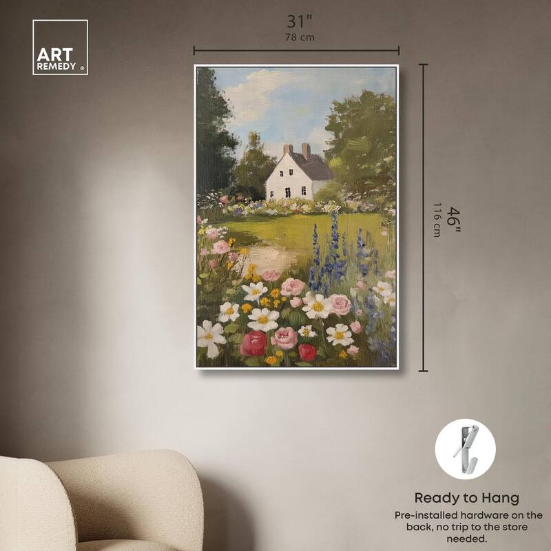 Floral Farmhouse I Canvas by Art Remedy