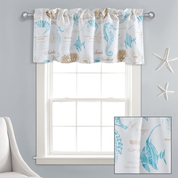 Lush Decor Harbor Life Light Filtering Valance Single Bed Bath & Beyond 36088589