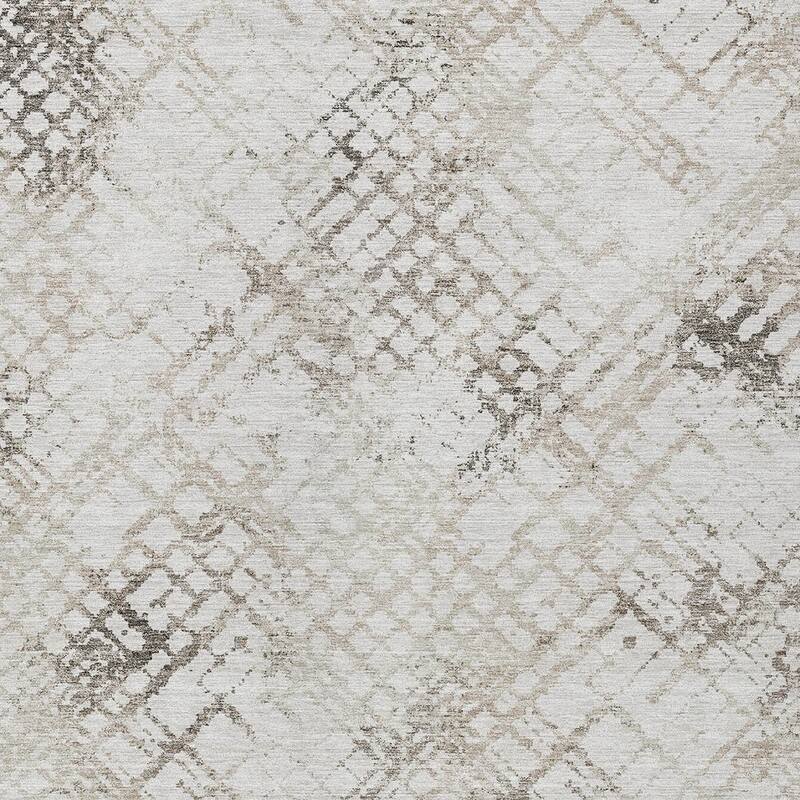 HomeRoots Geometric Transitional Rectangle Outdoor Rug