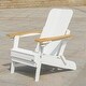 preview thumbnail 18 of 22, Patio HDPE Board Folding Adirondack Chair With Cup Holder