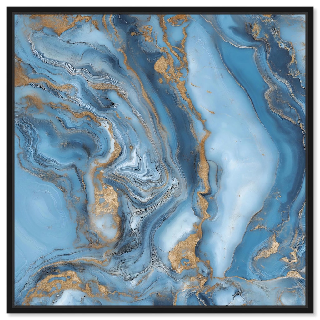 River Gold Canvas by Art Remedy