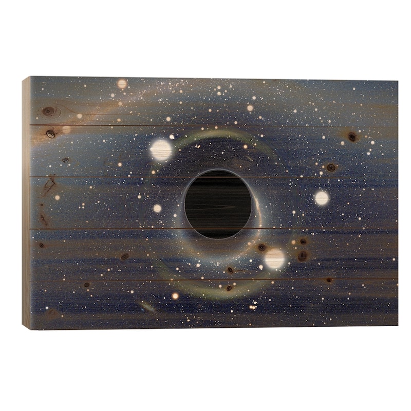 Black Hole MAXI Absorbing a Star (XMM-Newton Space Telescope) Print On Wood by Unknown Artist - Multi-Color - 26x40x1.5