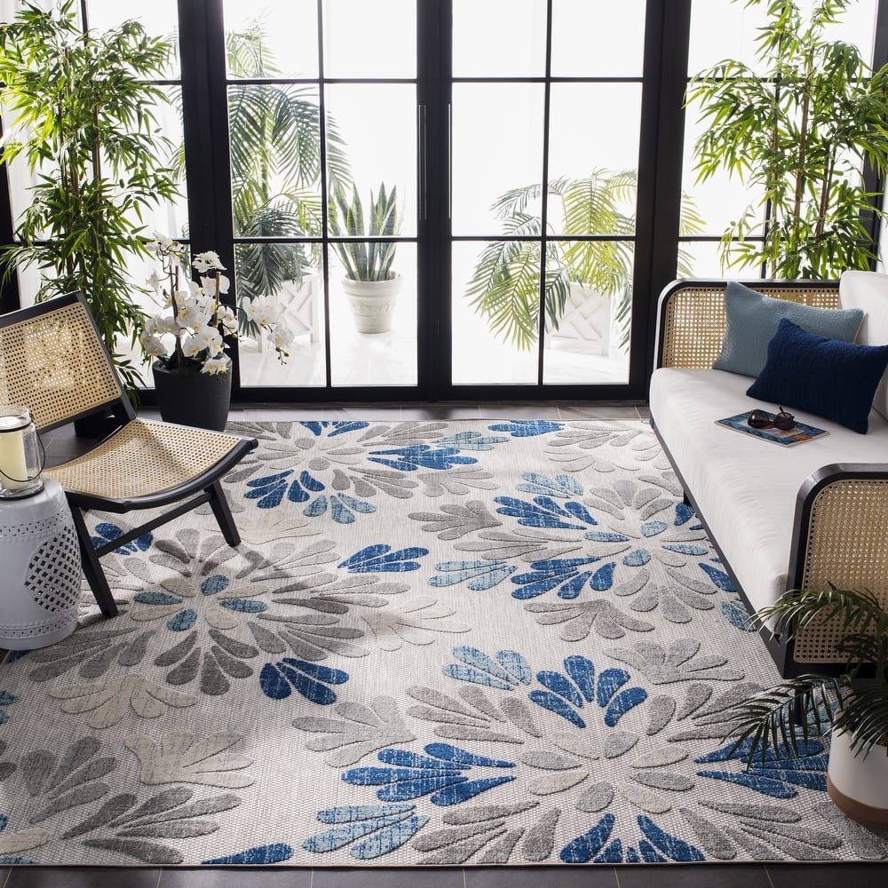 SAFAVIEH Cabana Diellza Indoor/ Outdoor Waterproof Patio Floral Rug