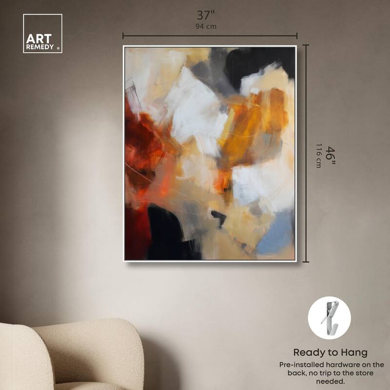 Earth and Fire I Canvas by Art Remedy