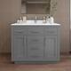 Option Dark Gray / White Quartz Top / Brushed Nickel