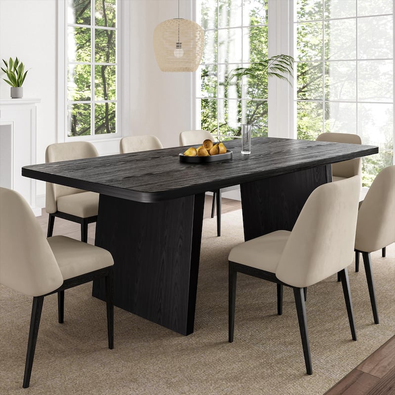 Solid Wood Square Dining Table for 8 People Nordic style - 79*36