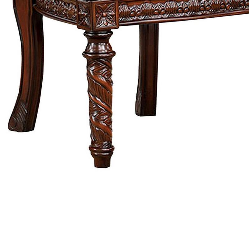 Brown/Brown Faux Leather Upholstered Wood Frame Dining Chair, Set of 2, Sturdy Dining Chair for Dining Rooms - 24.6