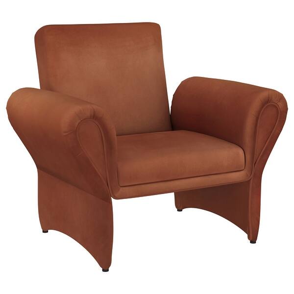 slide 2 of 12, Liana Upholstered Flared Arm Accent Armchair Rust Orange Rust