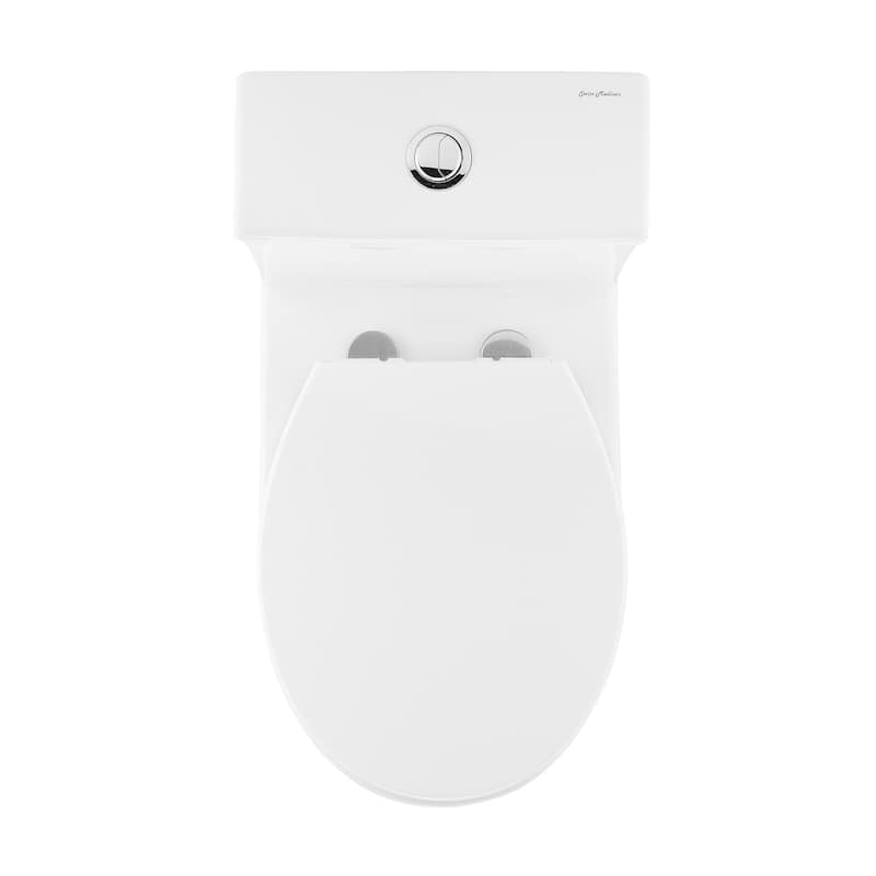Interlaken Iii One-Piece Round Toilet Vortex Dual-Flush 0.95/1.26 Gpf - 25.4" x 13.95" 28.75"