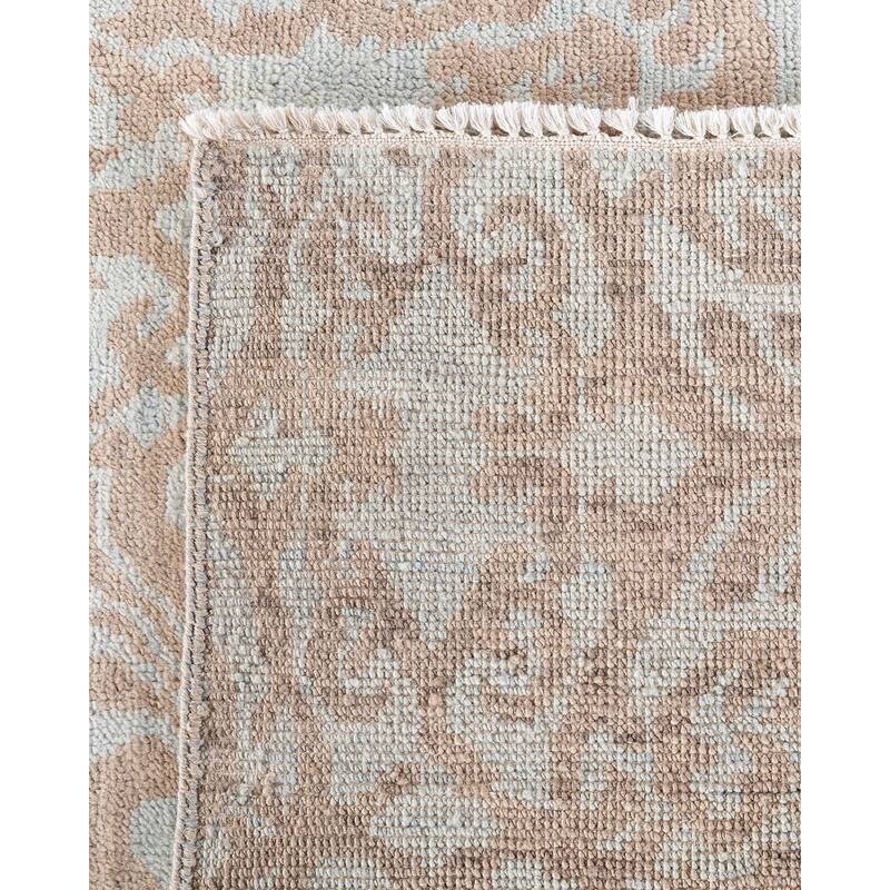 Modern One-of-a-Kind Handmade Area Rug - Brown, 8' 0" x 9' 10" - 8' 0" x 9' 10"